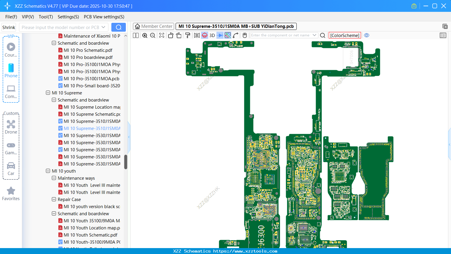 Xiaomi MI 10 Supreme-3510J1SM0A MB+SUB bitmap